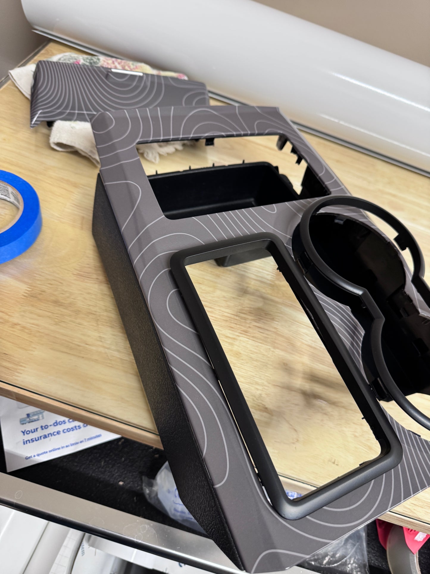 Custom Topographic Interior Wrap Vinyl