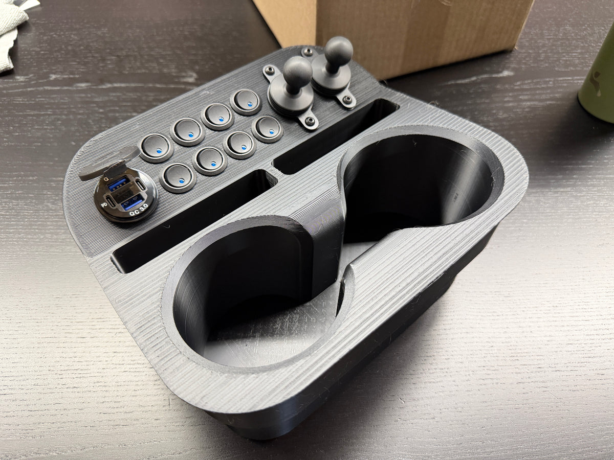 Outfitter Cup Holder Console Replacement/Upgrade for Chevy/GMC Trucks/SUV's - GMT800