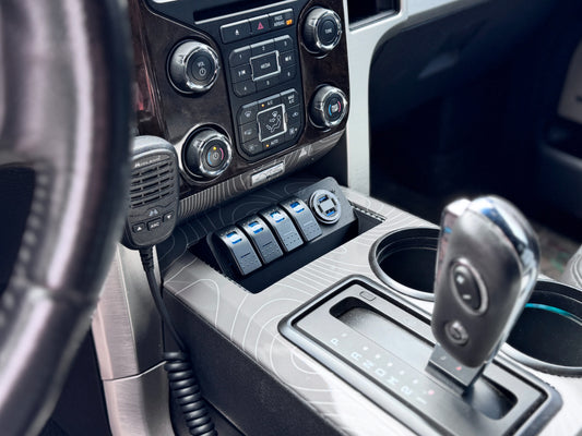 PRE-ORDER DISCOUNT - 2009-2014 (12th gen) F-150 Center Console Cubby Switch/USB Panel Replacement