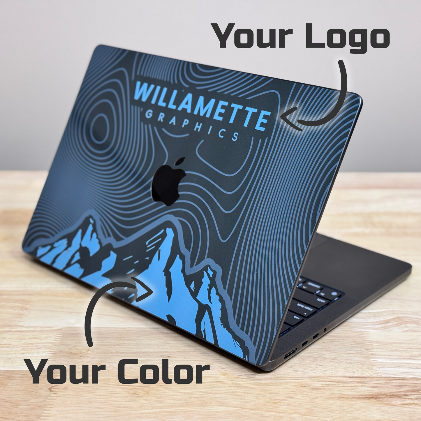 Summit - Brandable Laptop/MacBook Skin - Customizable to Fit Your Logo/Color Scheme